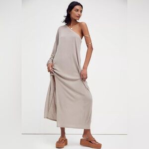 Free People Kara One Shoulder Midi Dress